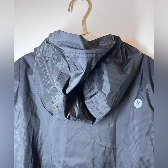Marmot Kids Black Windbreaker Rain Jacket - Picture 4 of 7